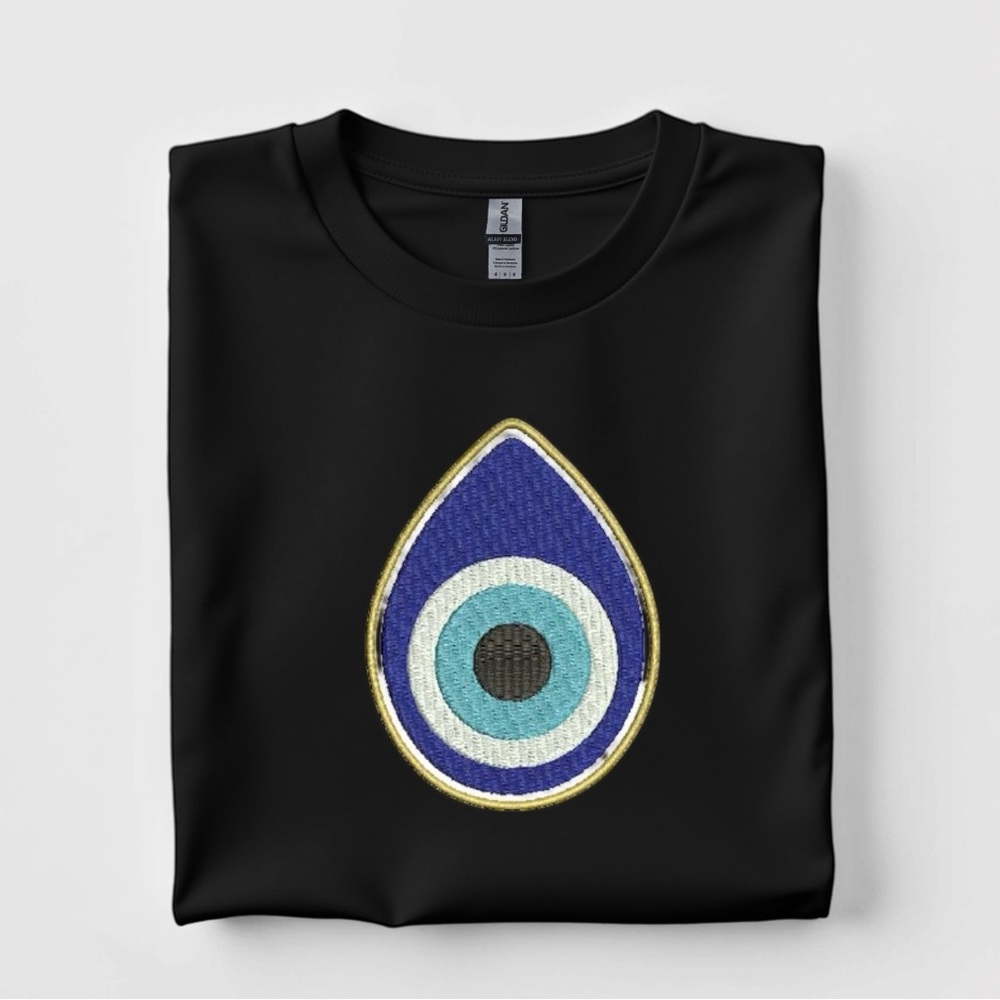 Evil Eye short sleeve T-shirt. Custom made S M L XL crew neck - Picture 8 of 17